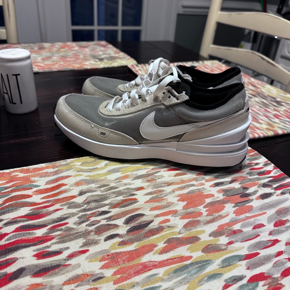 Nike Kids Black, Gray, and White Sneakers